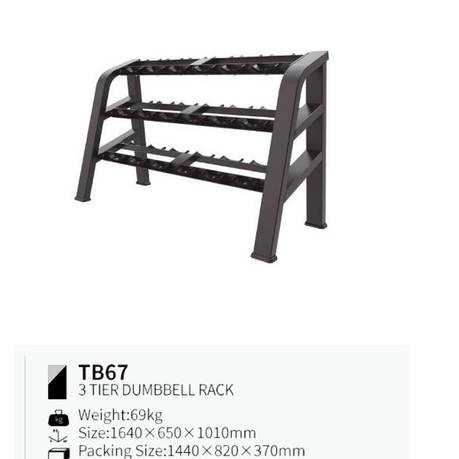 Rack de mancuernas 3 niveles TB67