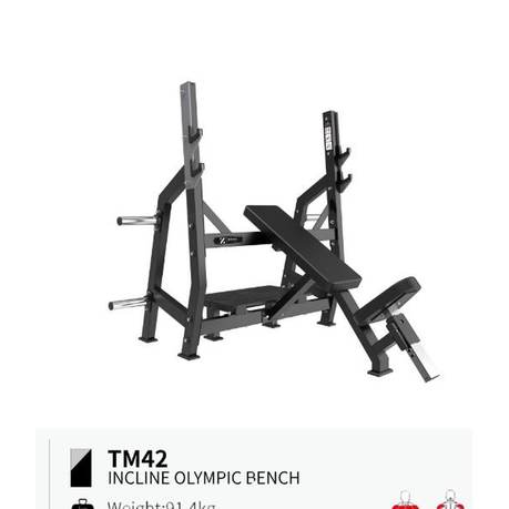 Banco olímpico inclinado TM42